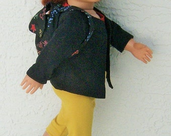 8 piece Leggings & Cardigan outfit fits 18 inch dolls like American Girl and Our Generation  For ages 8 and  up