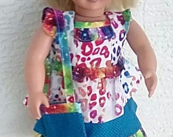 5 piece summer dress outfit for 18 inch dolls.  For ages 6 and up