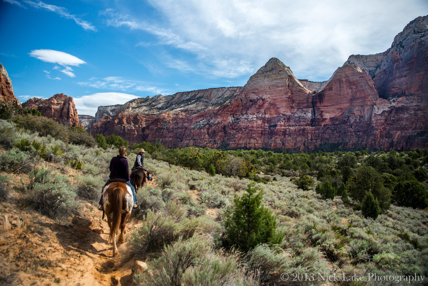 Horseback Riding in Zion Canyon Print Zion National Park Fine Etsy