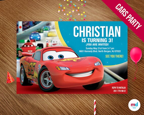 cars invitation cars invitations cars printable invitation etsy cars invitations