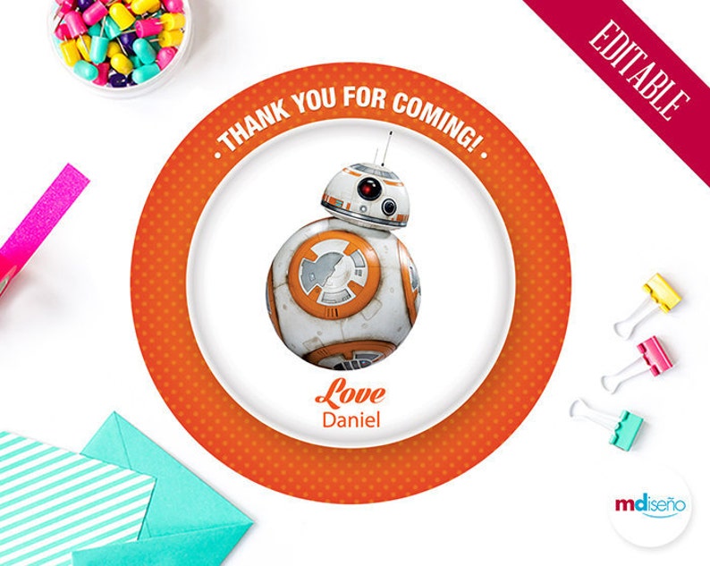 Star Wars BB8 Printable Desire Tag, Star Wars BB8 Thank On your own Card, Star Wars Birthday Get together Topic Printables, Editable, Prompt Down load photograph regarding Bb 8 Printable known as Star Wars BB8 Printable Like Tag, Star Wars BB8 Thank Oneself Card, Star Wars Birthday Occasion Topic Printables, Editable, Immediate Obtain