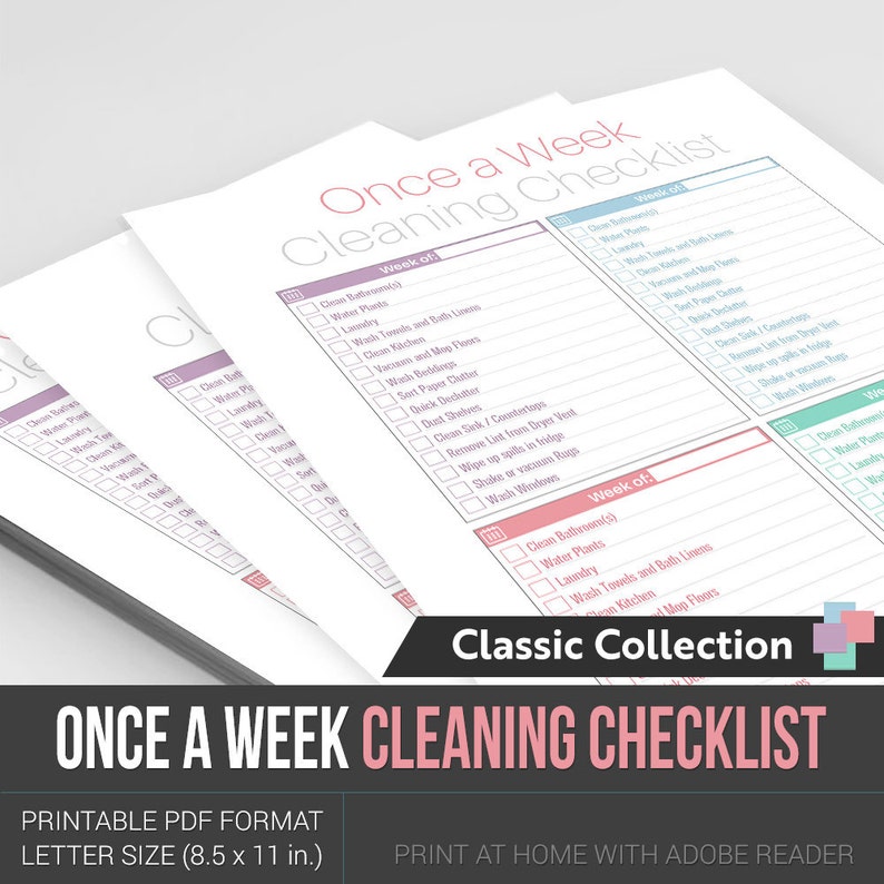 once-a-week-cleaning-checklist-instant-download-pdf-format-ready-to