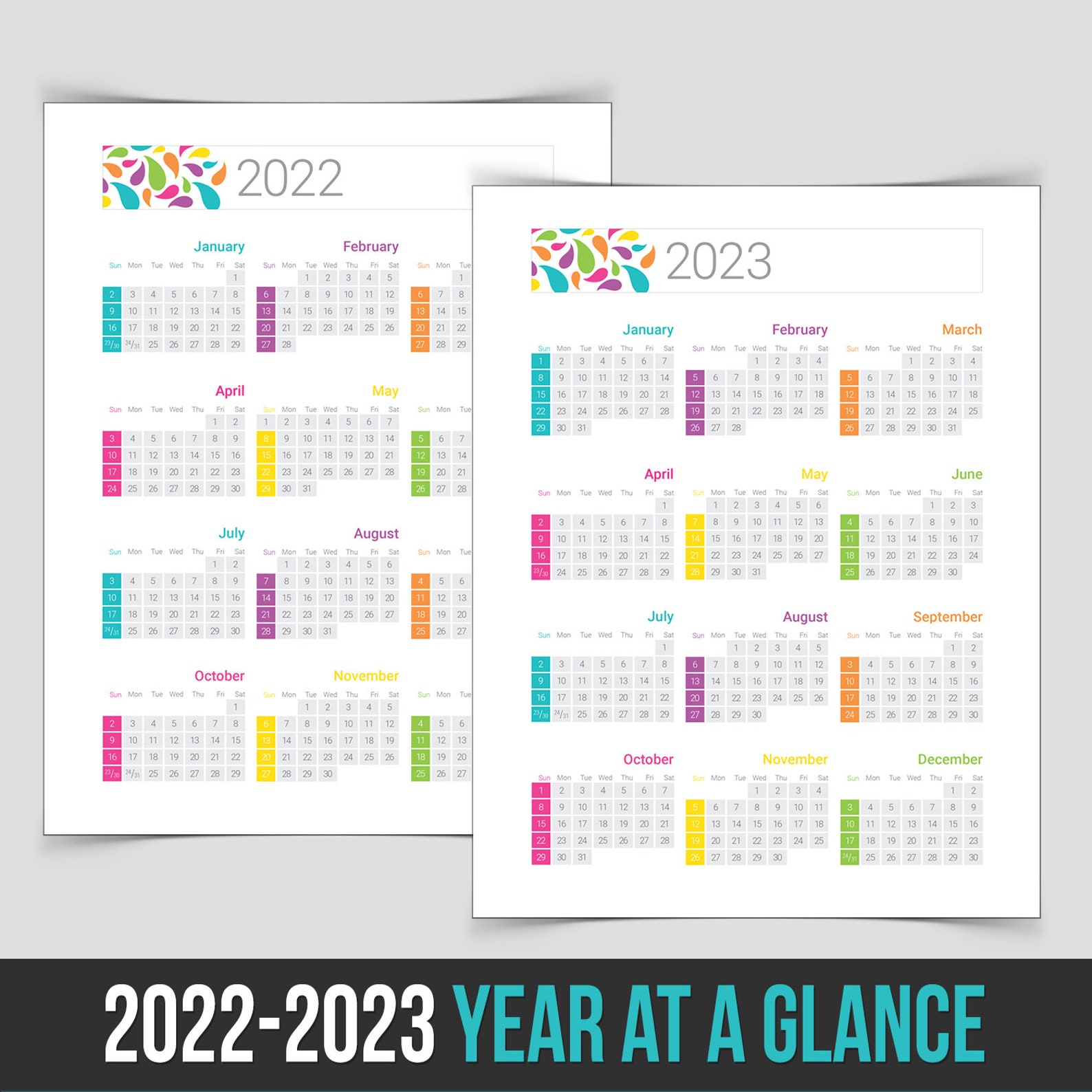 2022-2023-year-at-a-glance-drops-collection-2-pdf-files-etsy