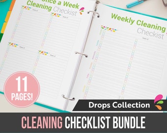 Cleaning Checklist Bundle - Instant Download! - 11 pages in PDF format ready to print at home