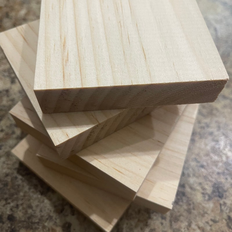 unfinished wood block