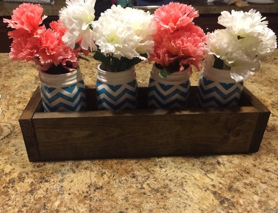 Wood Centerpiece Storage Box Rustic Weddings Country Or Etsy