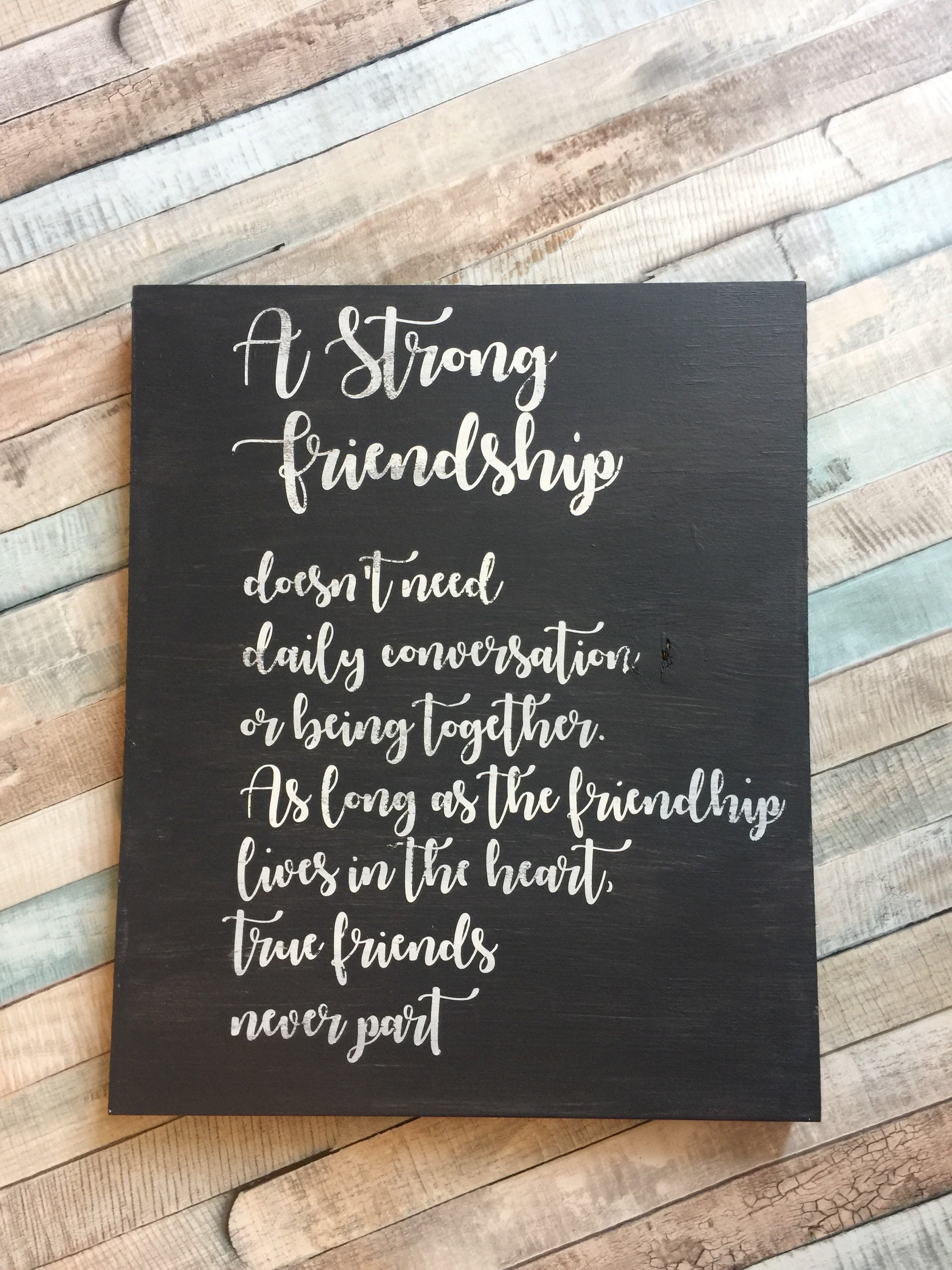 Friendship Wooden Sign, Friend Gift, Bridesmaid Gift, Best Friend Sign ...