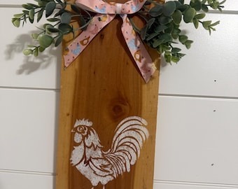 Farmhouse decor, chicken sign