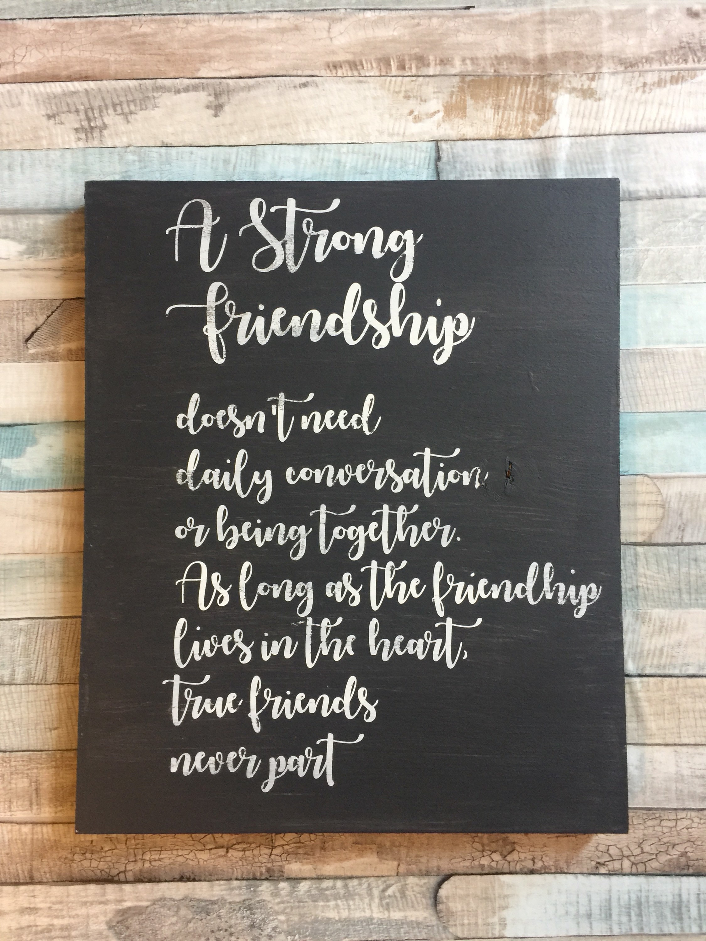 Friendship Wooden Sign, Friend Gift, Bridesmaid Gift, Best Friend Sign ...