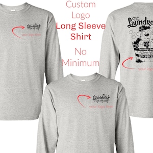 Custom Business Logo Long Sleeve Shirt, Logo Tee, Personalized Logo Shirts, Marketing Business Shirts, Logo T-shirts, Branding Shirts