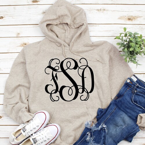 monogram hoodie