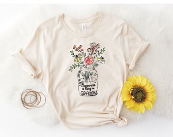 Personalized Grandmother's Name Shirt, Grammy Gift, Grandma Shirt, Christmas Gift for Grammy, Grandma Gift, Promoted to Grammy, Best Grammy