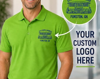 Custom Embroidery Uniform Polo Shirt, Polo Pullover with Business Logo, Personalized Logo Polo, Marketing Logo, Embroidered Logo, Work Shirt