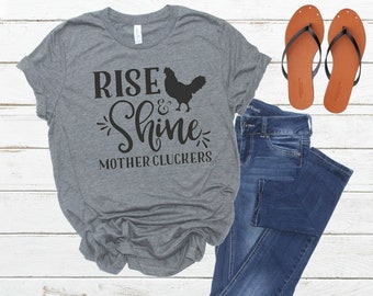 Rise & Shine Mother Cluckers Dye Sublimation Transfer - Etsy