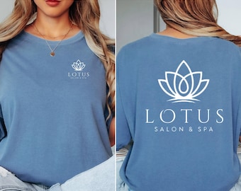 Comfort Colors Custom Logo Shirt: Front & Back Print, Business Apparel