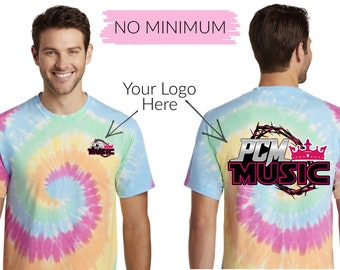 Custom Business Logo Tie Dye Shirts, Custom Tee, Personalized Logo Shirts, Marketing Business Shirts, Logo Branding Shirts, Custom Logo