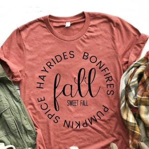 Fall Sweet Fall Tee | Autumn Leaves and Fall | Fall Shirt| Autumn Shirt| pumpkin shirt| thanksgiving shirt| halloween shirt|cute fall tee