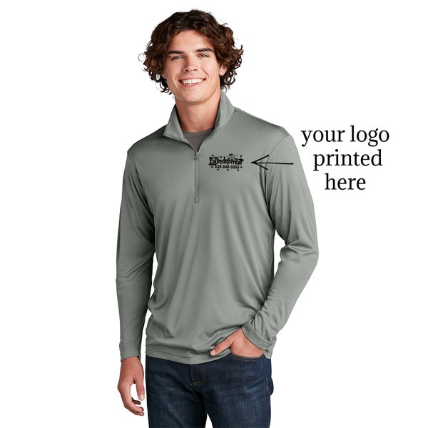 Custom Business Logo 1/4 Zip Up Pullover, Custom Performance Pullover, Personalized Logo Shirts, Marketing Business, Custom, Branding Shirts