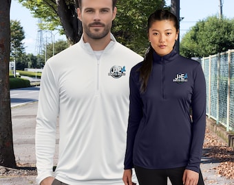 Men or Ladies Custom Business Logo 1/4 Zip Up Pullover, Dry Fit Performance Pullover, Logo Shirt, Marketing Business, Custom, Branding Shirt
