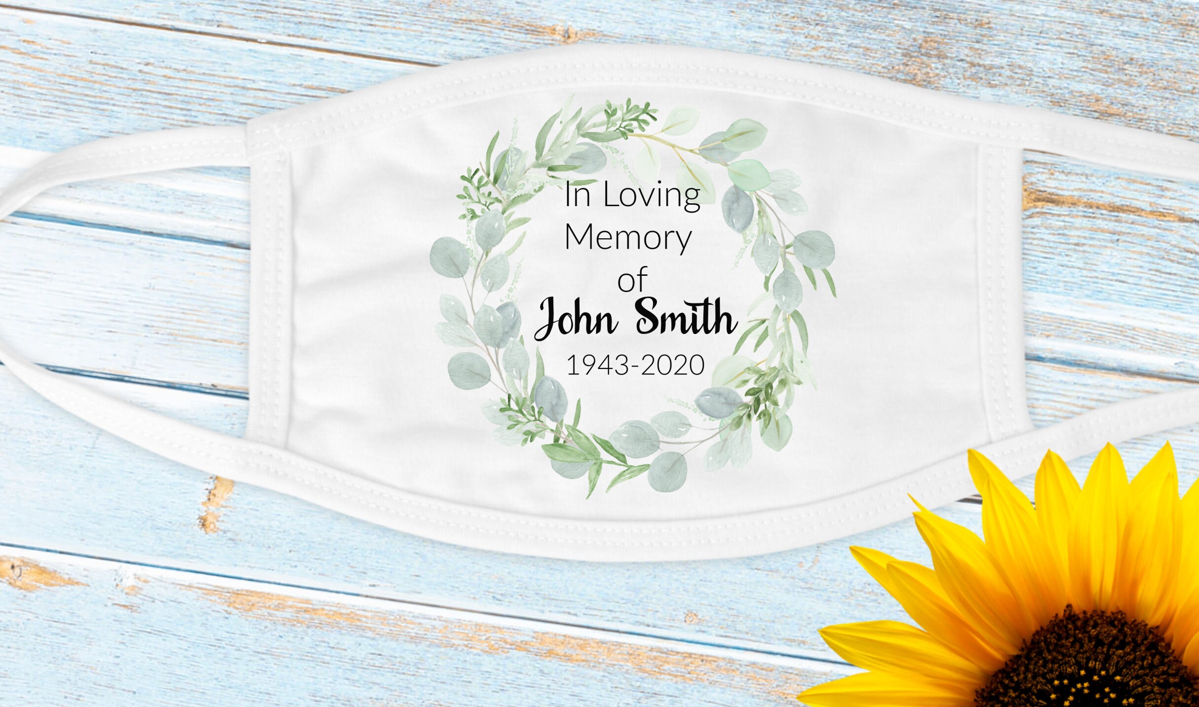 Adult Masks// Funeral Mask// Memorial Mask // Custom Funeral Etsy