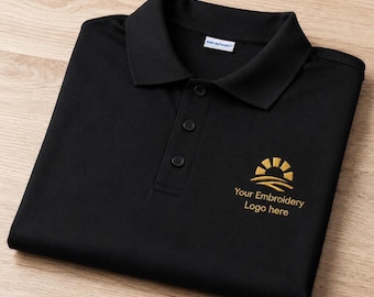 Embroidered Performance Polo Shirt, Polo Pullover with Custom Logo, Personalized Gift, Uniform Shirt, Custom Embroidered, Embroidered Shirts