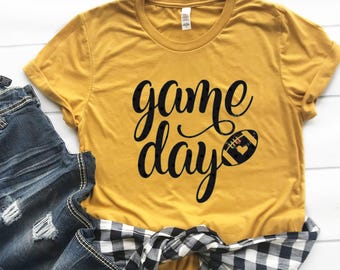 Game Day Unisex shirt - Mustard football shirt - Gold Shirt Football mom - Football mama - Fall shirt for women - Game Day Shirts -