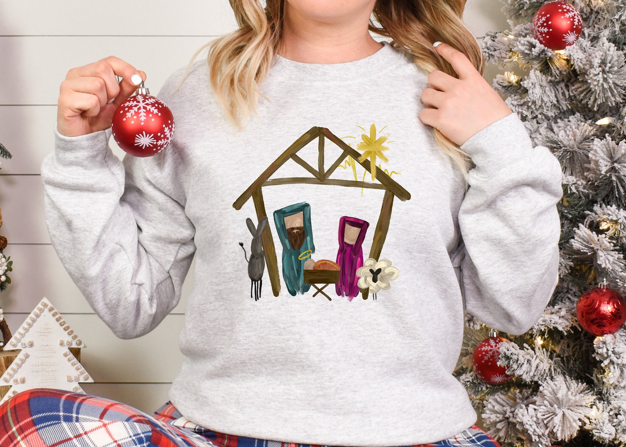 Nativity Sweatshirt - Etsy UK