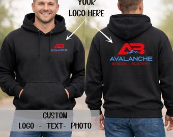 Custom Sweatshirt Hoodie, Custom Tee, Personalized Hooded Sweatshirt, Custom Shirts, Personalized T-Shirts, Front and Back Printed Shirt