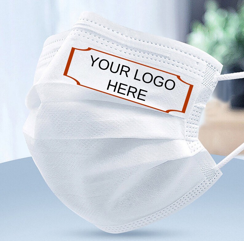 Disposable Face Mask Adult Mask Custom Logo Mask Wedding Etsy