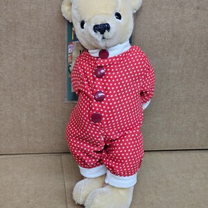 Oso de peluche vintage Merrythought AK8SAN Mischief Christmas Holiday Jointed Mohair Teddy Brother Bear 9" Carta Dear Santa Coleccionable NUEVO