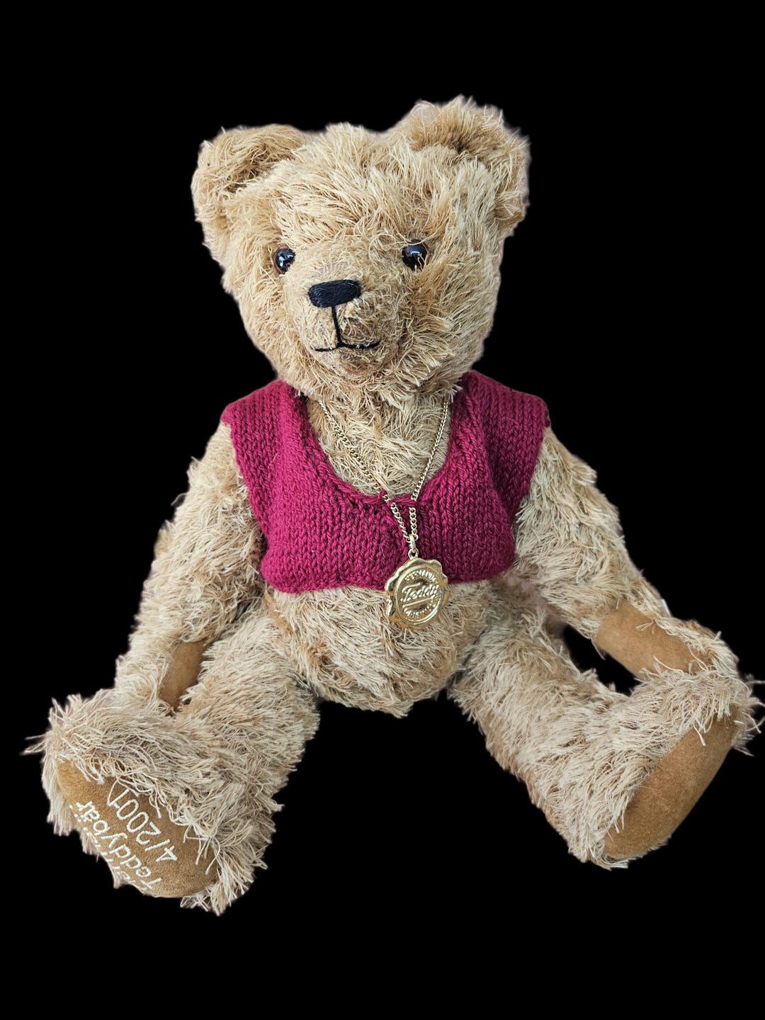 String Teddy VINTAGE Hermann Bar Teddy Bear 1
