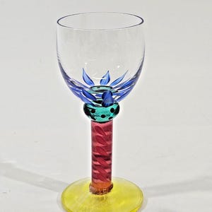 NEW EUC Kosta Boda 24201 Ken Done Palm Trees Liqueur Cordial Glass