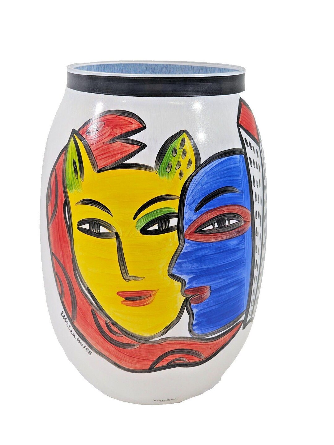 KOSTA BODA アートガラス花瓶 – ウルリカ・ハイドマン・ヴァリアン Ulrica Hydman Vallien for Kosta Boda Large Vase 