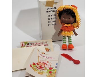 VINTAGE Kenner Strawberry Shortcake Orange Blossom 4" Scented Doll 43074 1981 NW