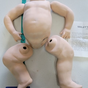 Vintage vtg 1970 Vernon Seeley Seely 14&quot; Composition Unassembled Lady Doll Body Jointed Old New Stock Reproduction Doll Repair Materials NEW