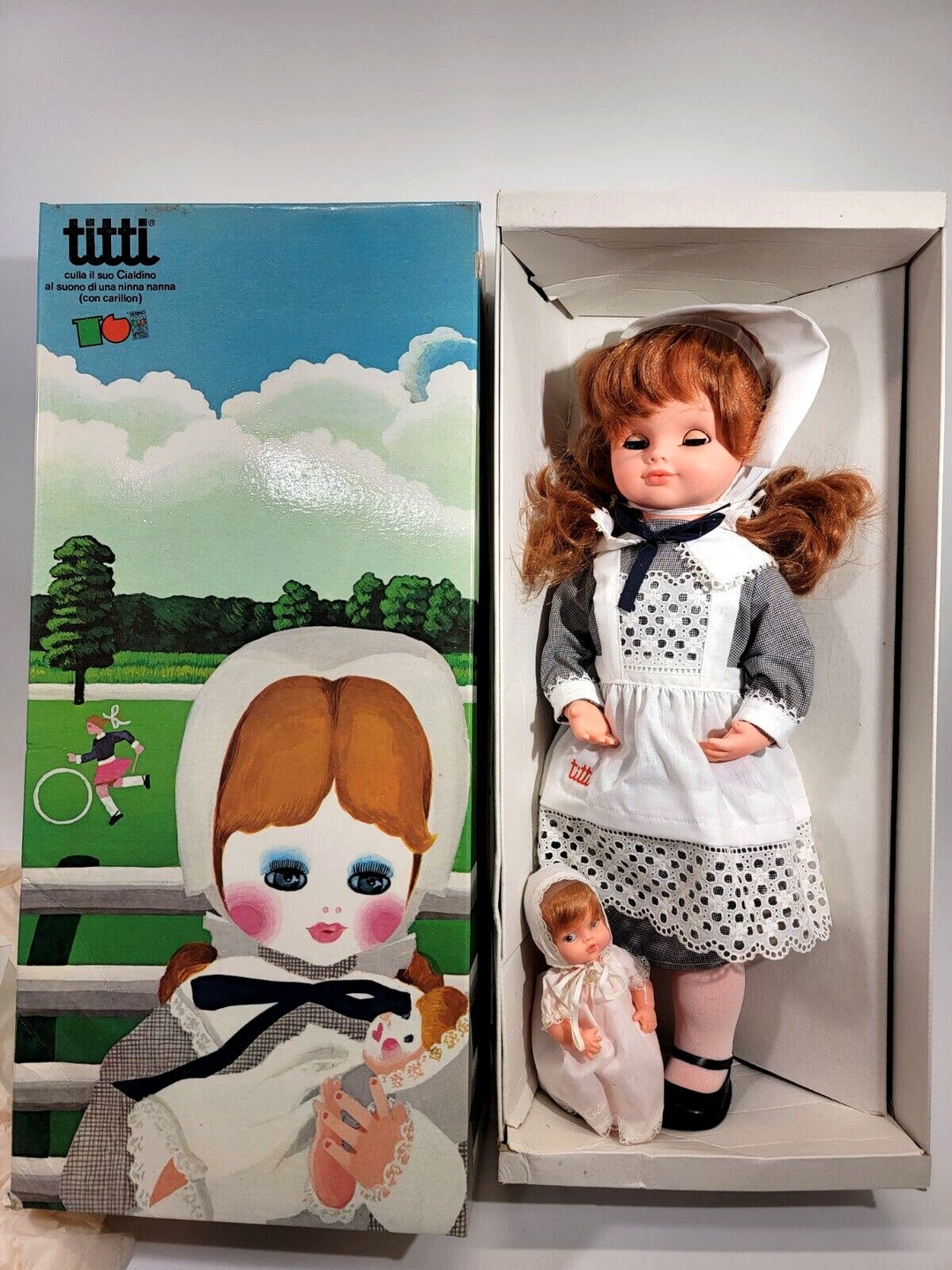 VINTAGE Titti Mama Wind-up Rocking Musical 22