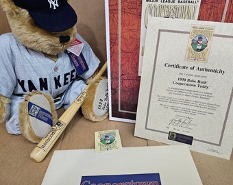 Cooperstown 1930 Babe Ruth New York Yankees Baseball MLB Teddy