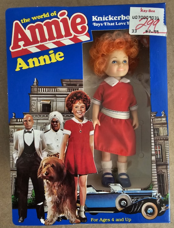 Vintage 1982 Knickerbocker the World of Annie 6 Little Orphan Doll