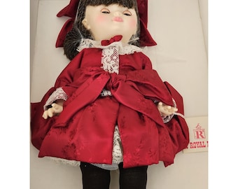 Royal Masterpiece Miss Elsa 18" Fashion Display Lady Doll Red Gown R83‑1715 NOS