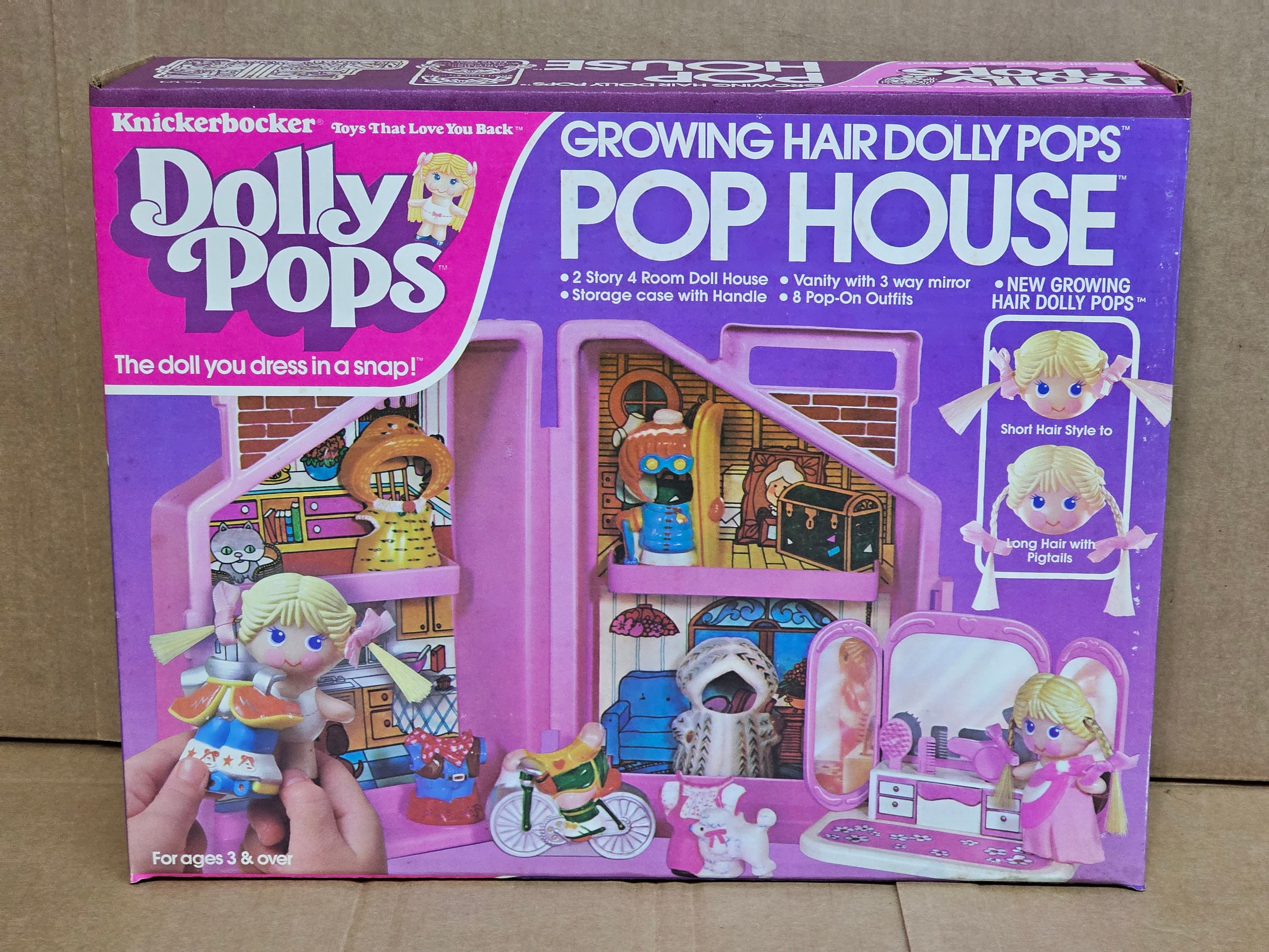 Vintage 1982 Knickerbocker 1414 Dollypops Growing Hair Dolly Vintage 1982 Knickerbocker 1414 Dollypops Growing Hair Dolly