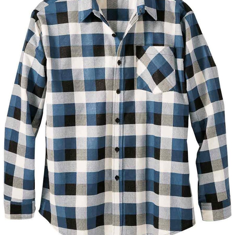 blue and black flannels