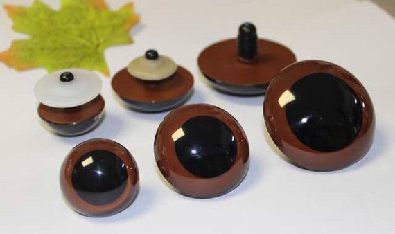 Brown Safety Eyes, Amigurumi, Stuffed Animal Eyes (50mm/40mm/30mm/18mm)