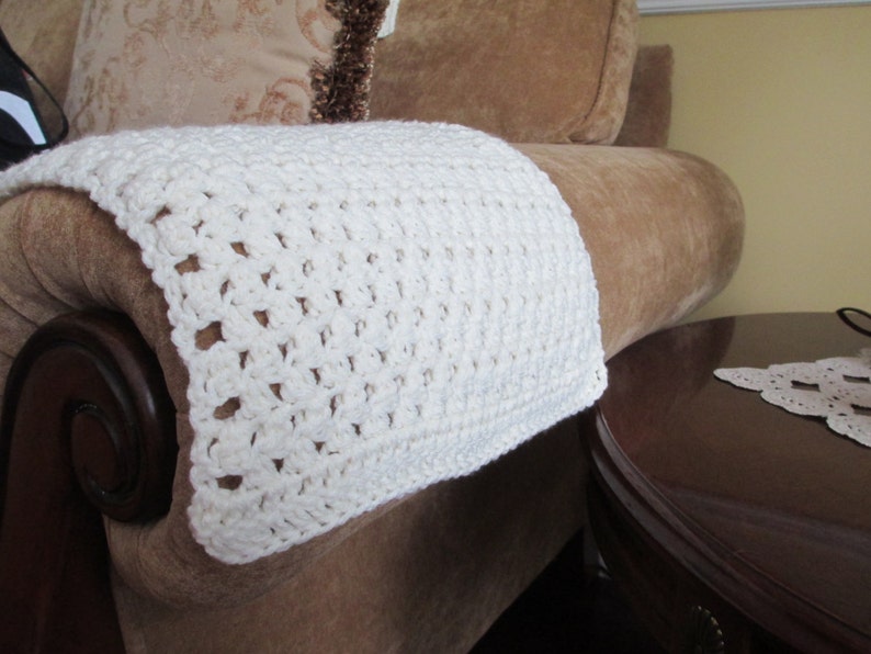 Set of 2 Crochet Arm Chair Covers and or Head Rest Cover Etsy