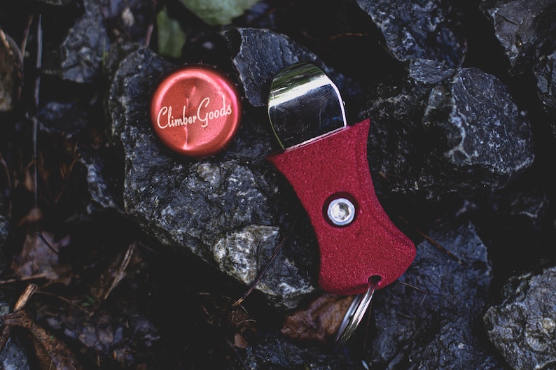 Rock Climbing Keychain, bottle opener, bottle opener keychain, gift for climber, outdoor lover, ninja warrior gifts image 4