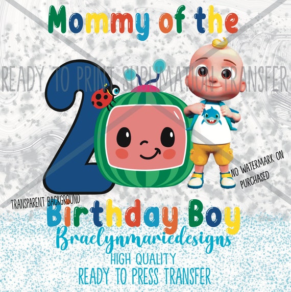 Jay Jay Cocomelon 2nd Birthday Png Mommy Of The Birthday Etsy