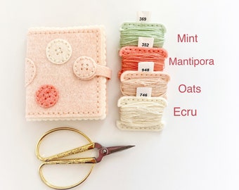 Wool Felt Needle Book, Needle Case, Needle holder, Needle organizer, Sewing Case, Sewing Accessory, Gift for Her, Quilting Needle Case