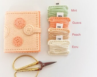 Wool Felt Needle Book, Needle Case, Needle holder, Needle organizer, Sewing Case, Sewing Accessory, Gift for Her, Quilting Needle Case