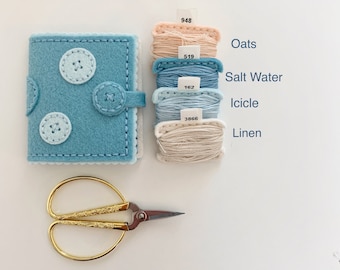 Wool Felt Needle Book, Needle Case, Needle holder, Needle organizer, Sewing Case, Sewing Accessory, Gift for Her, Quilting Needle Case