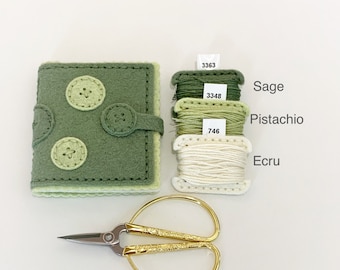 Wool Felt Needle Book, Needle Case, Needle holder, Needle organizer, Sewing Case, Sewing Accessory, Gift for Her, Quilting Needle Case