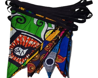 Wimpelkette mit Afrikanischem Print